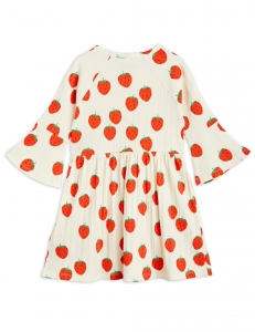 Preview: MINI RODINI Kleid Strawberries - offwhite
